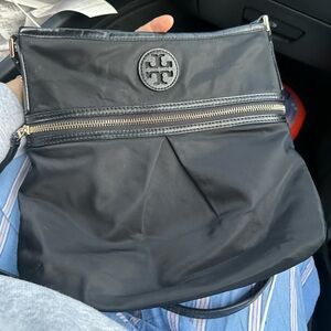 Tory Burch Black Nylon Messenger Bag